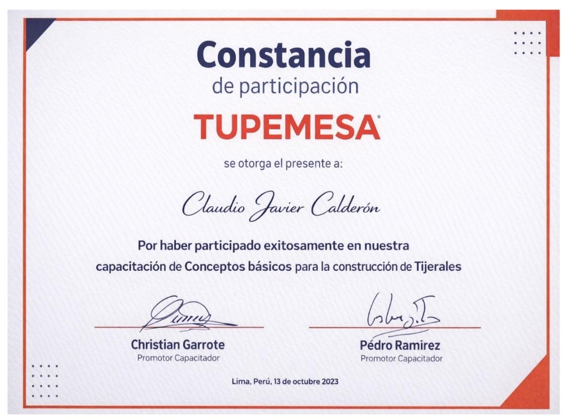 Capacitación TUPEMESA