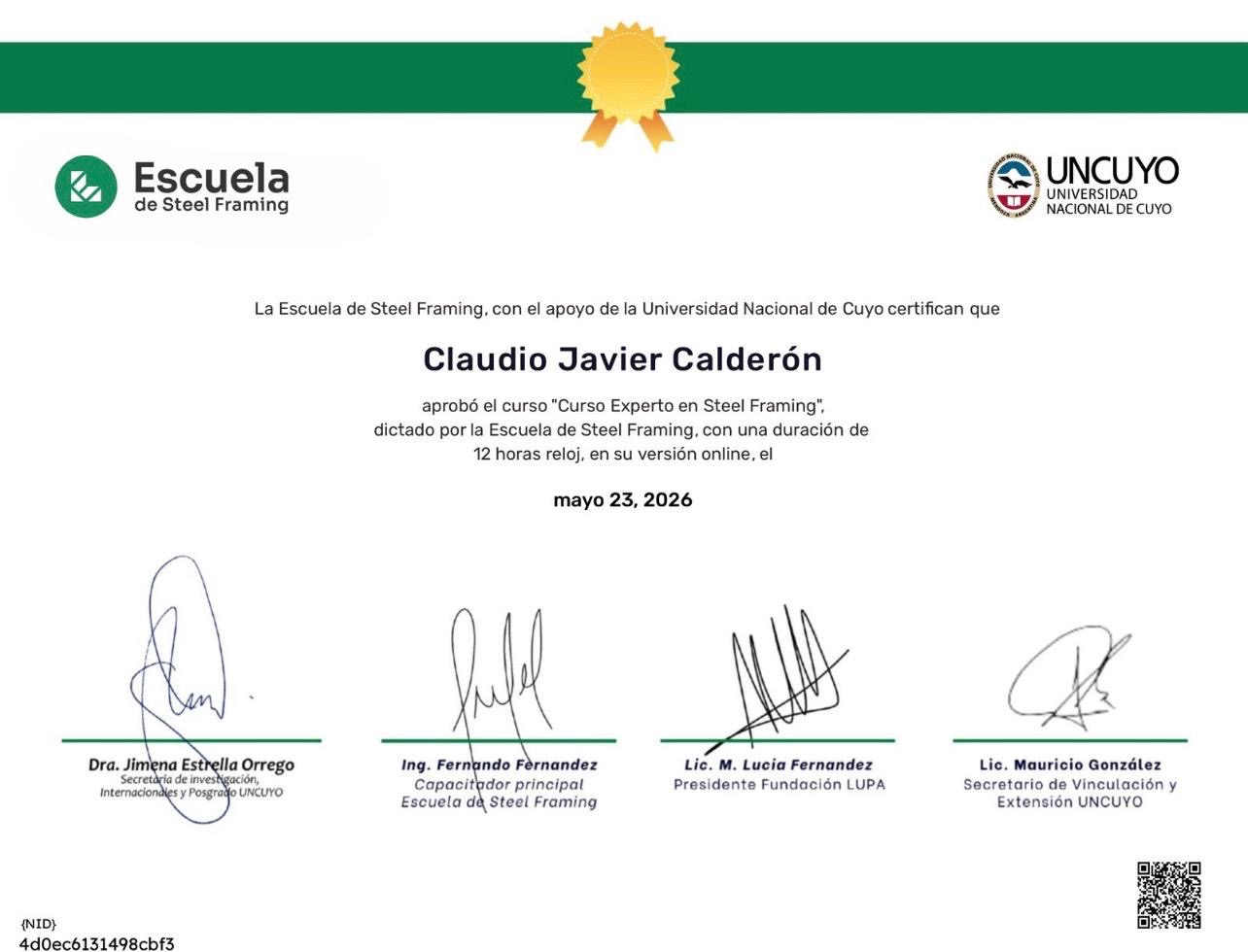 Curso Experto en Steel Framing